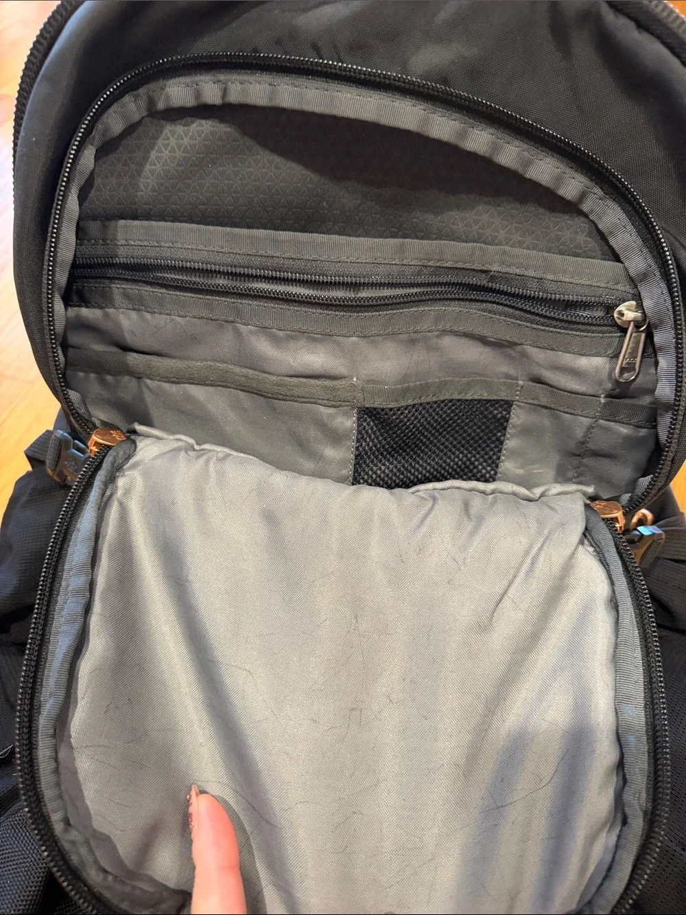 The North Face RECON Black Backpack rose gold! Good condition and plenty of life